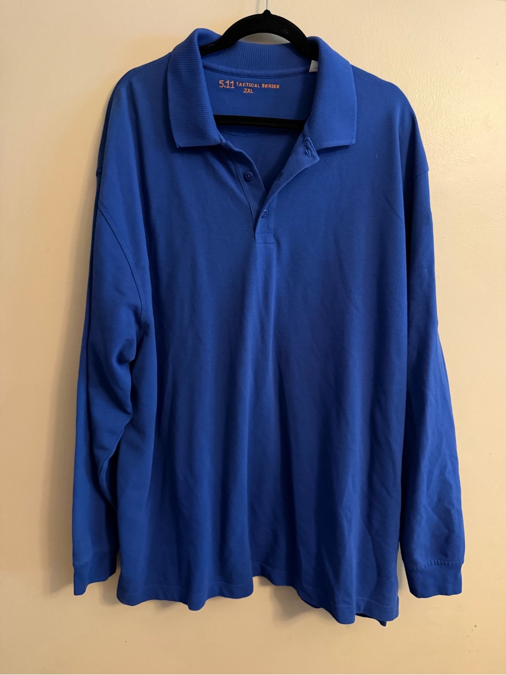 5.11 Tactical Men's Long Sleeve Polo - Blue